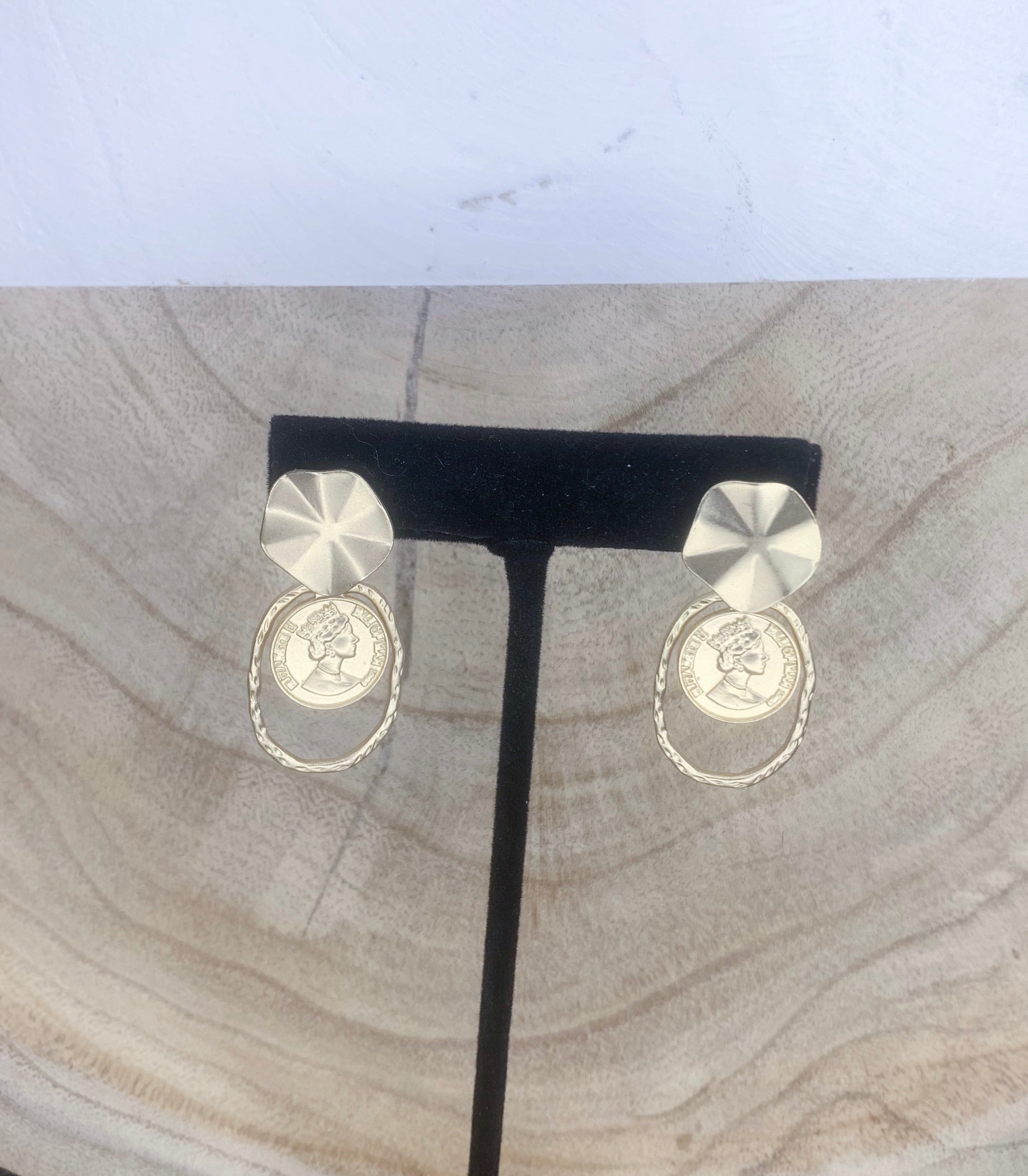 Retro Coin Earring