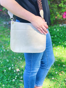 Messenger Crossbody- Pearl