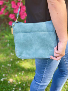 Messenger Crossbody -Teal