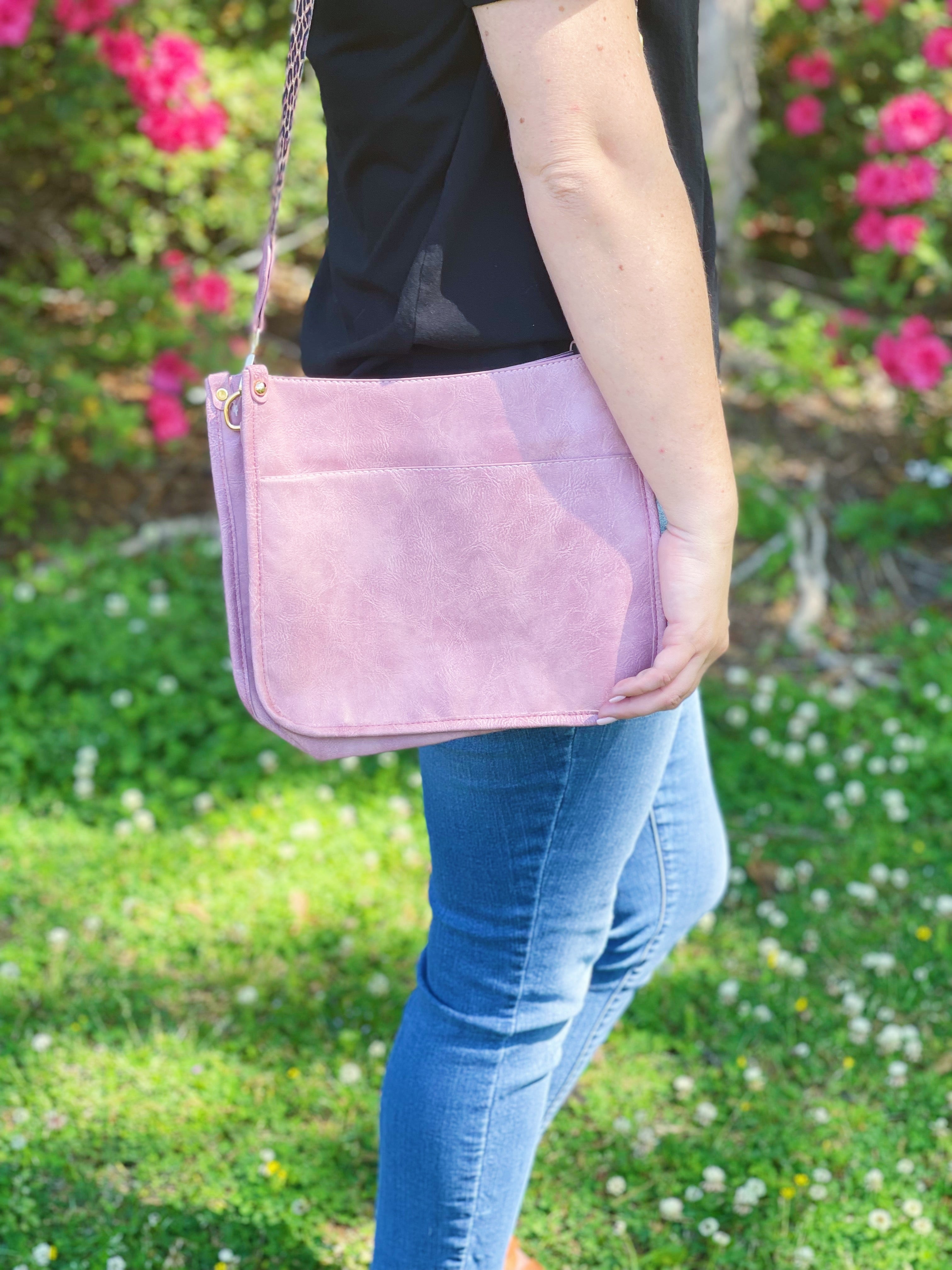 Messenger Crossbody -Pink