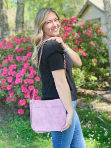 Messenger Crossbody -Pink