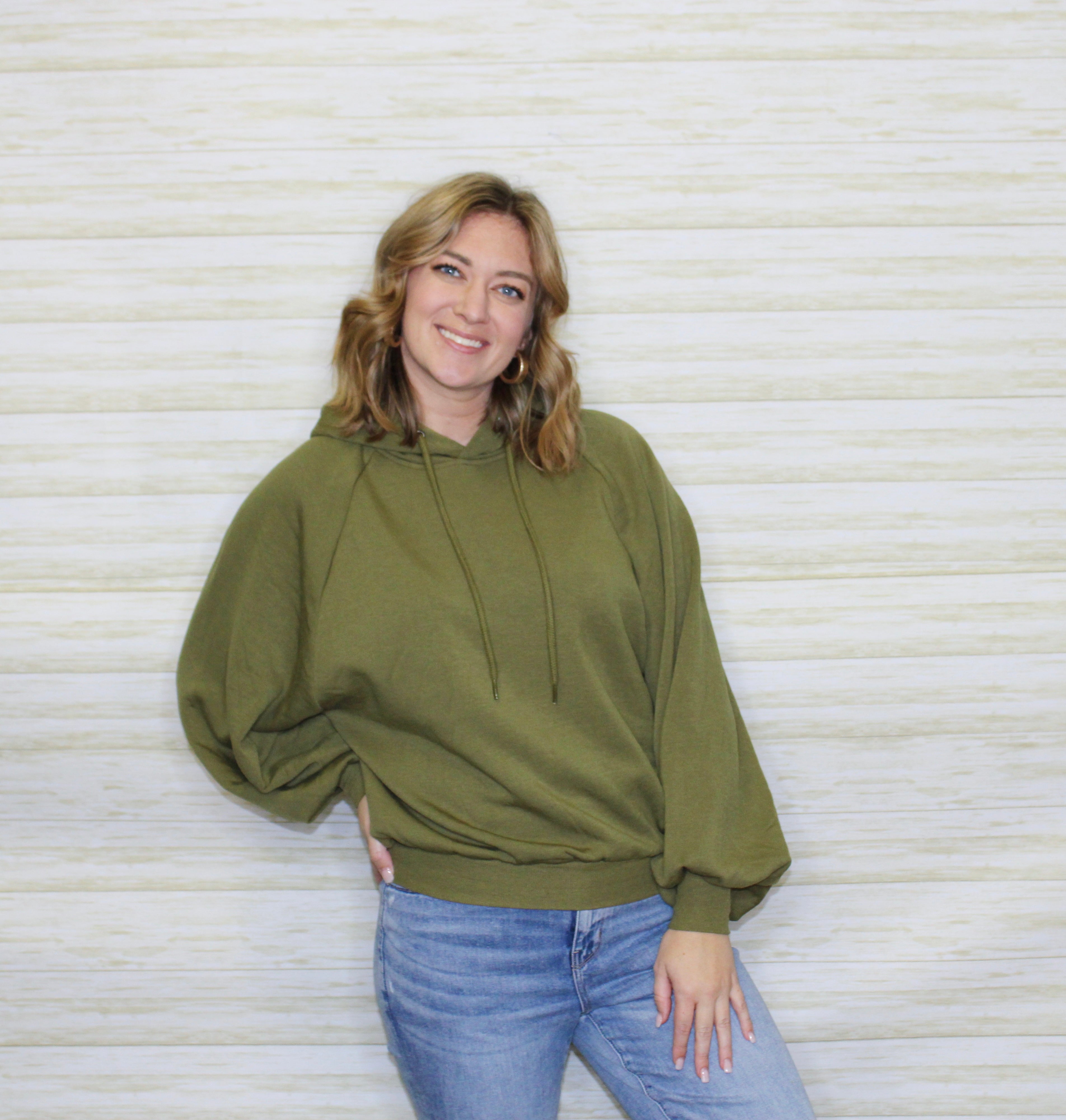 Jillian Hoodie -Olive