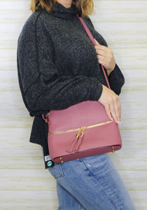 Penelope Crossbody- dark blush