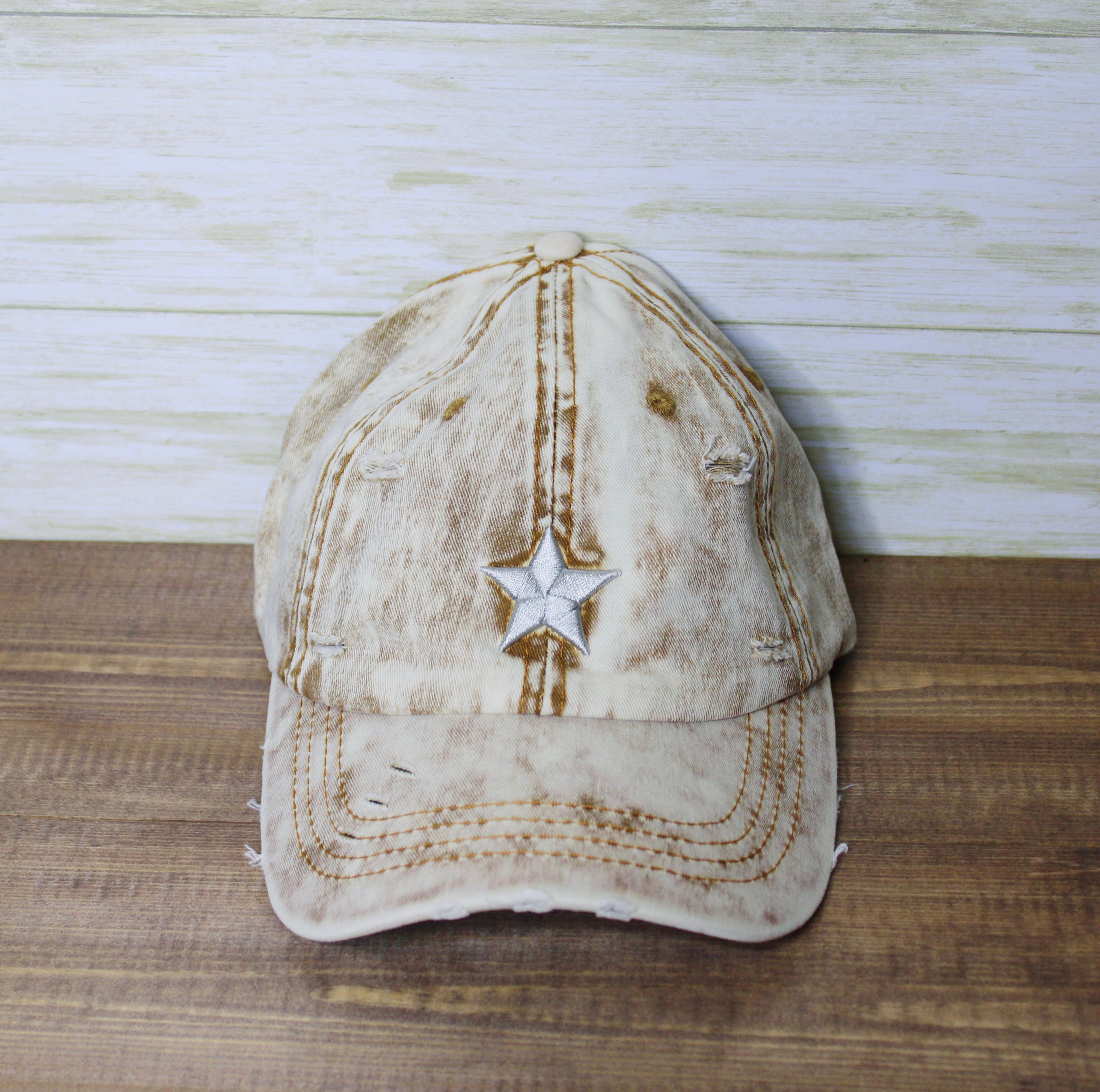 Distressed Star Hat