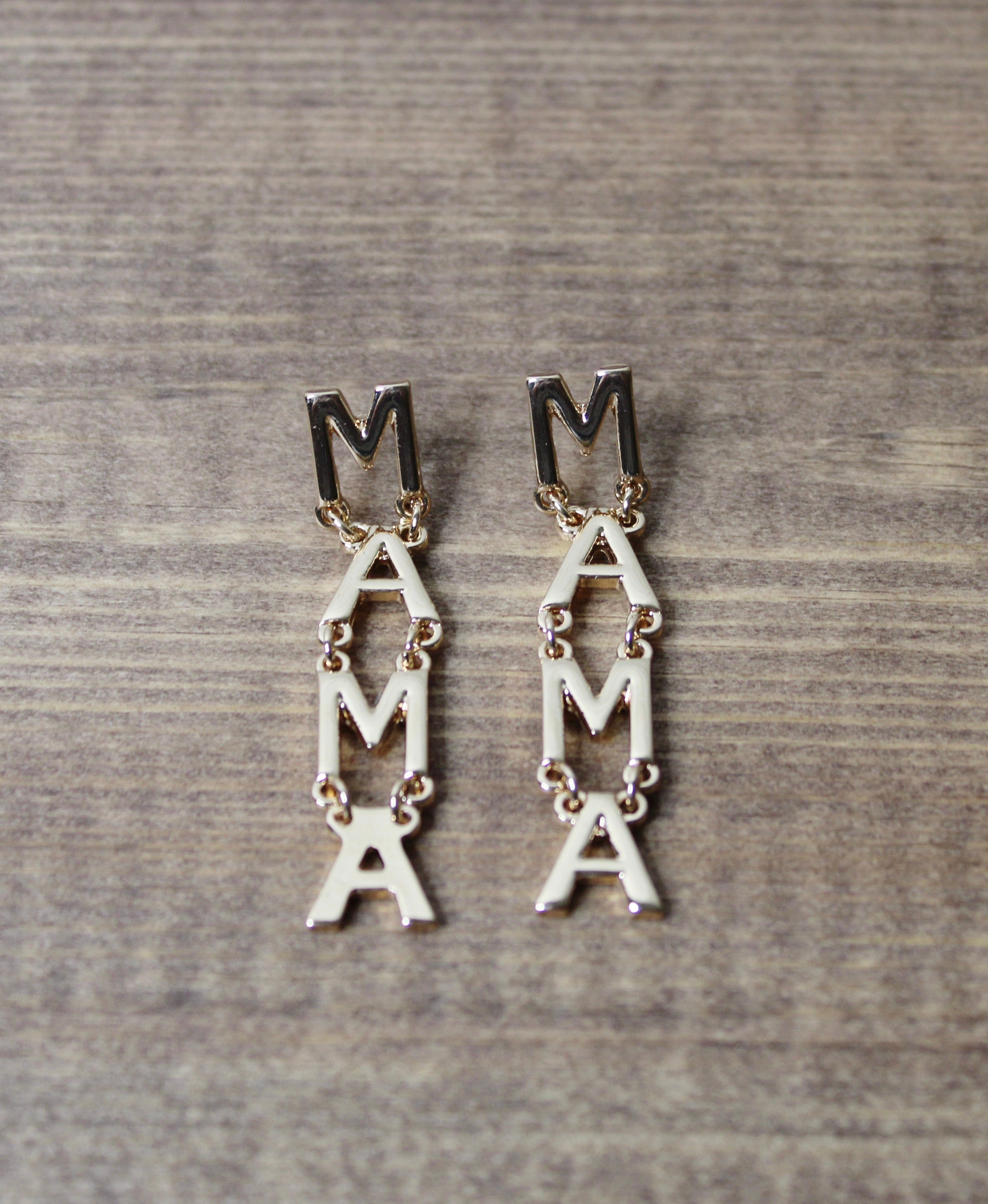 Gold Mama earrings