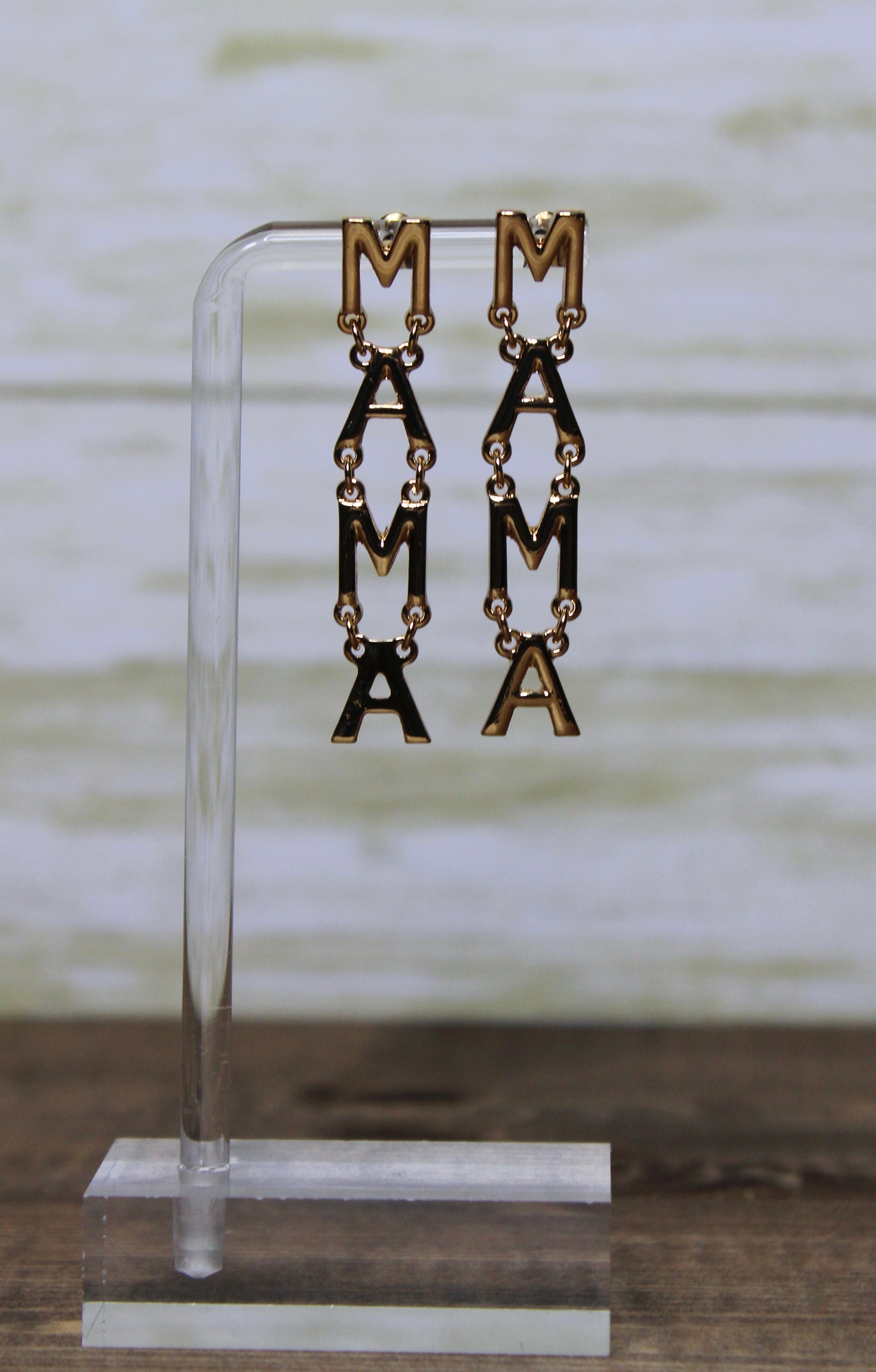 Gold Mama earrings