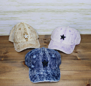 Distressed Star Hat